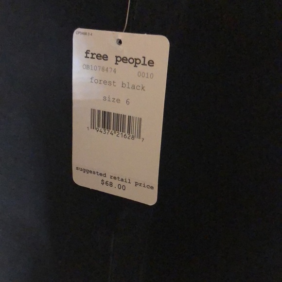 Free people black denim jean skirt - Picture 3 of 3